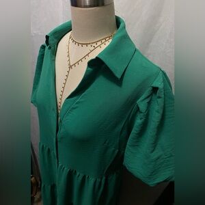 Green Maxi Dress (L)